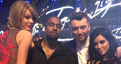 Kanye West and Kim Kardashian BRIT Awards 2015