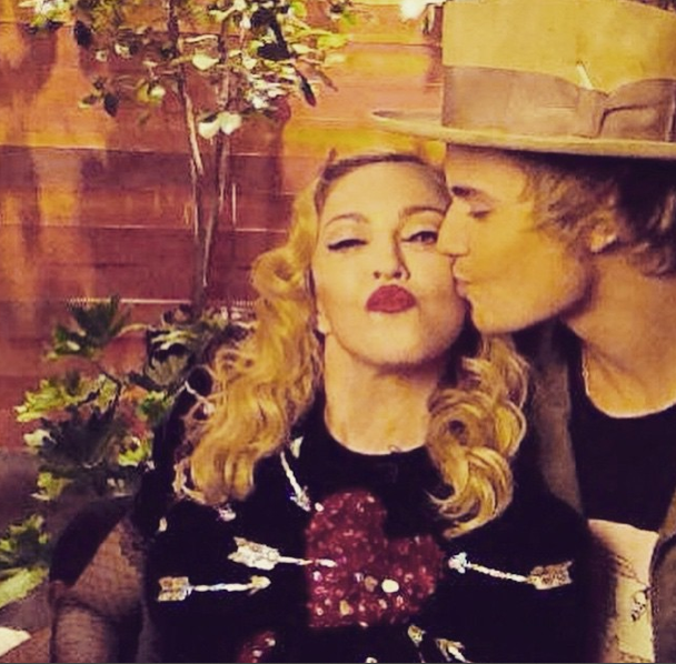 Madonna and Justin Bieber 
