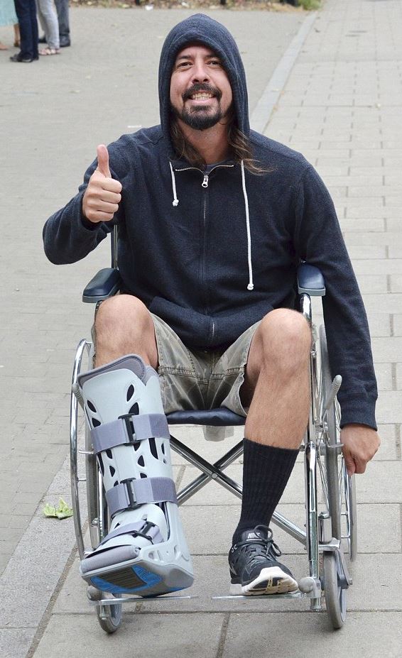 Dave Grohl in a Wheelchair