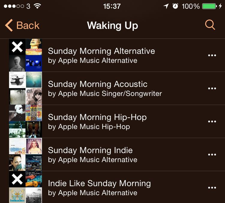 AppleMusic Screen Grabs