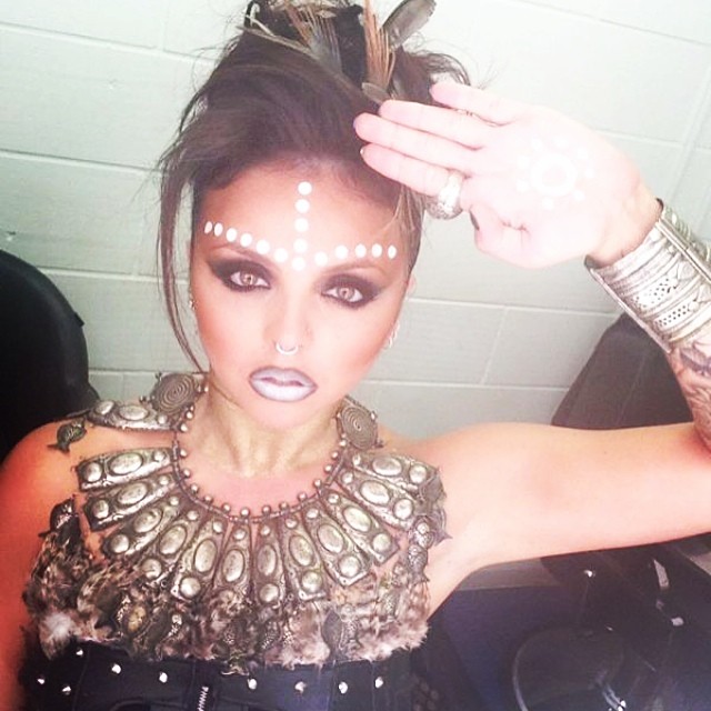 Jesy Nelson in stage outfit