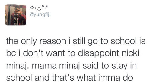 Nicki minaj say in school