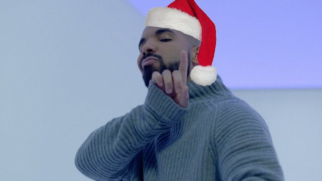 drake santa hat