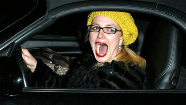 Britney Screaming In A Car