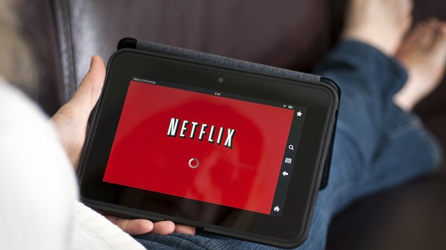 Netflix on a tablet