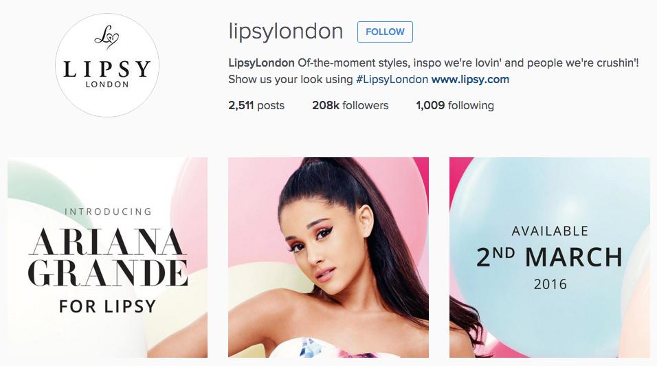 Ariana grande clothing line cheap lipsy