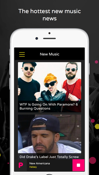 PopBuzz App Screen shot 2