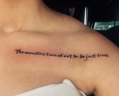 21 Stunning Lyric Tattoos Will Have You Running To The Tattoo