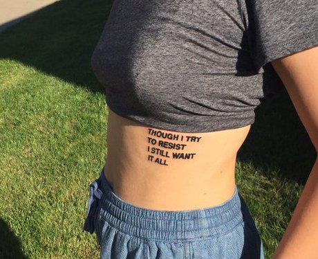 21+ Stunning Lyric Tattoos Will Have You Running To The Tattoo Shop
