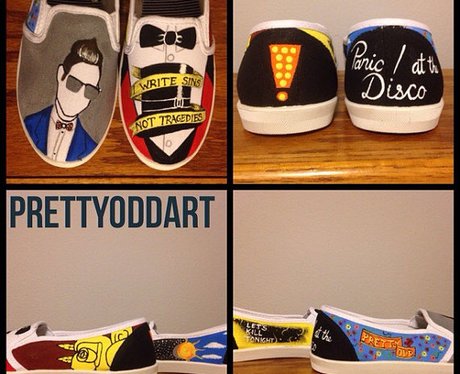 Panic! At The Disco Hand Painted Shoes 