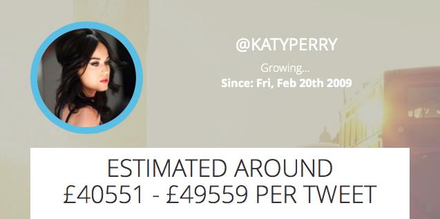 Katy Perry Sponsored Tweet