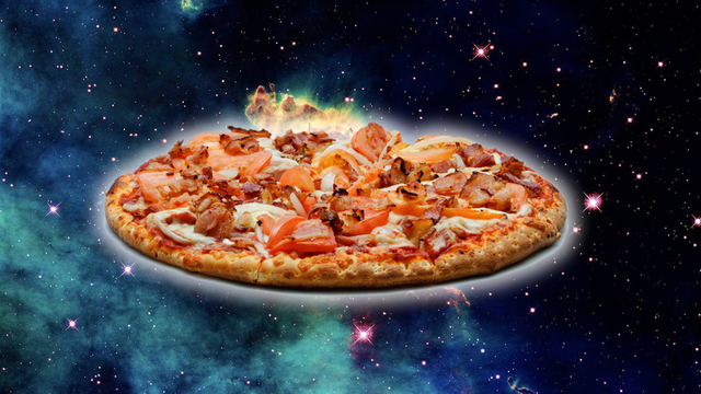 Pizza in space 