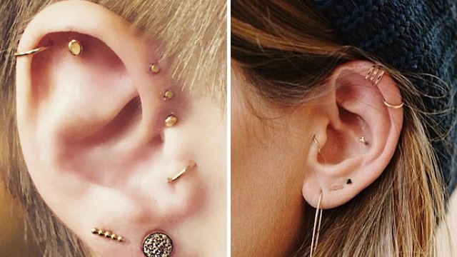 13 Unique Ear Piercing Combos That You Ll Definitely Want To Get Done Popbuzz