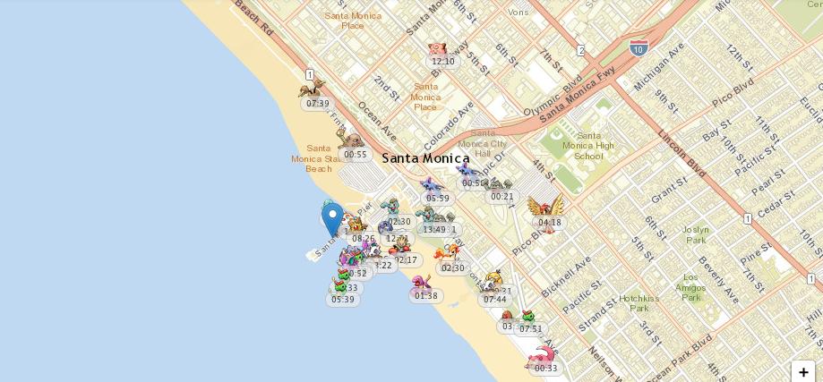 Santa Monica Pokemon Locations