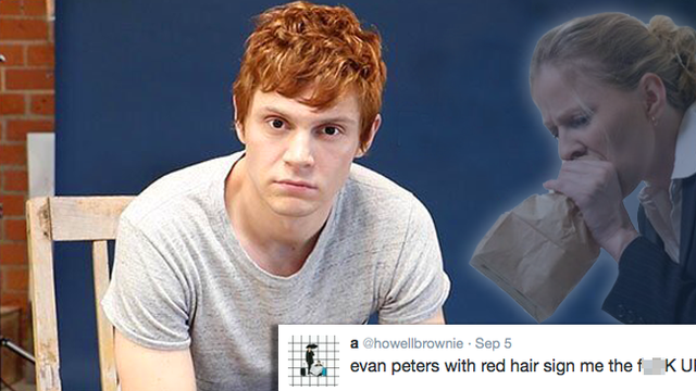 Evan Peters Red hair