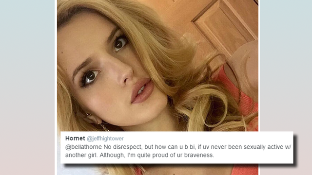 telegram Leninisme Bank Bella Thorne Just Got Hella Real With A Fan About Being Bisexual - PopBuzz