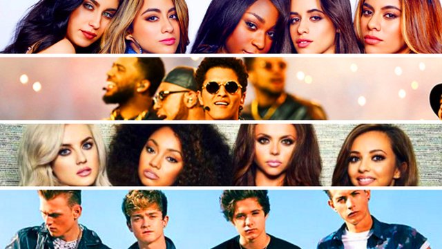 Little Mix, Bruno Mars, Fifth Harmony, The Vamps