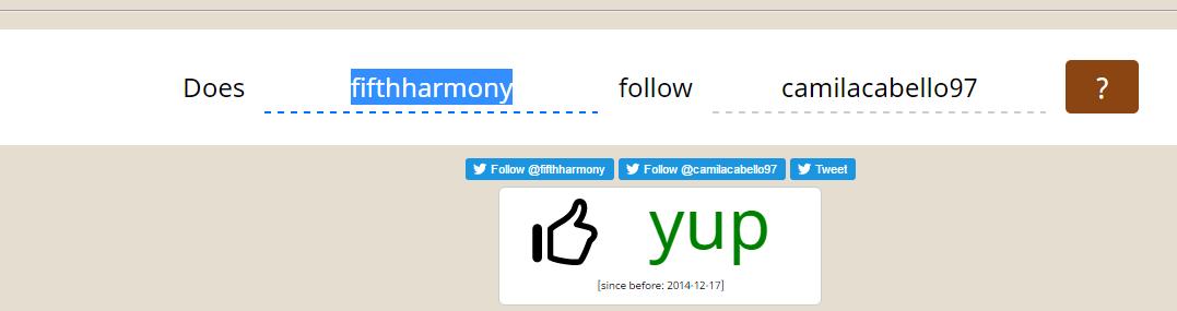 Fifth harmony follow