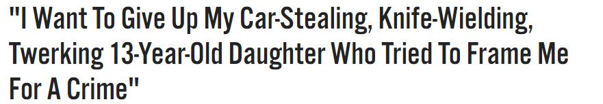 Car stealing, knife wielding 