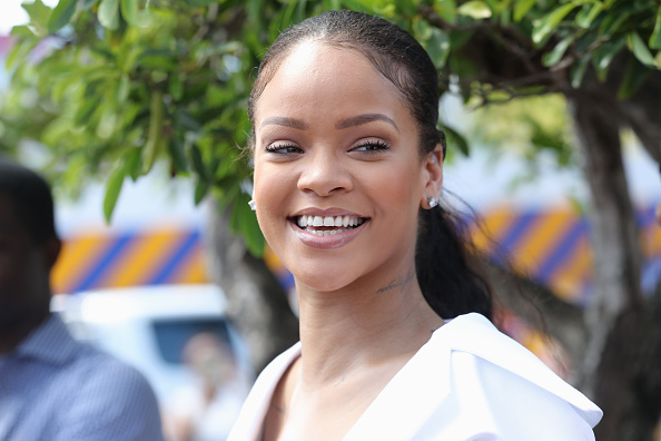 Rihanna in the Caribbean: Getty 
