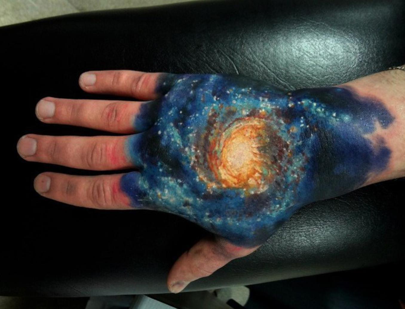 Solar system tattoo