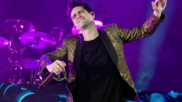 Brendon Urie on stage