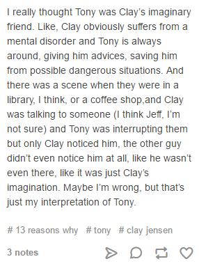 Tony/Clay theory 