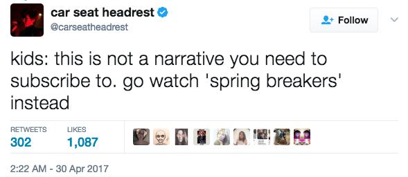 Carseat Headrest 13 Reasons Why Tweets