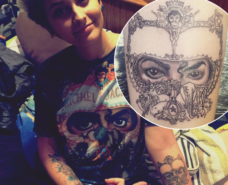 Paris Jackson got her father's art work tattooed on her arm. - 23 Amazing  Celebrity... - PopBuzz