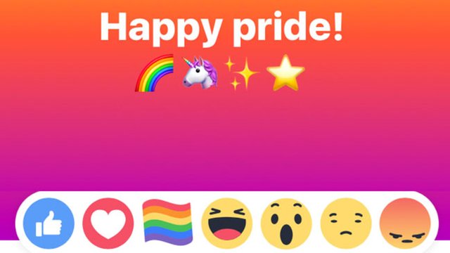 Facebook Pride Reaction 