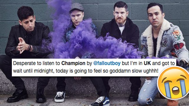 fall out boy champion uk release