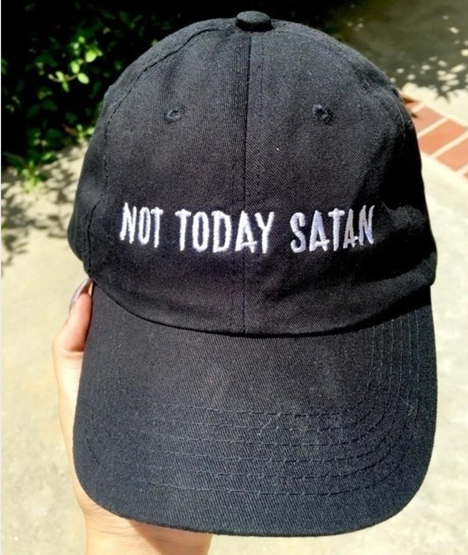 Not Today Satan Dad Cap