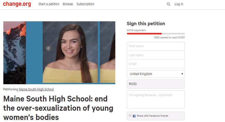 Change.org petition 