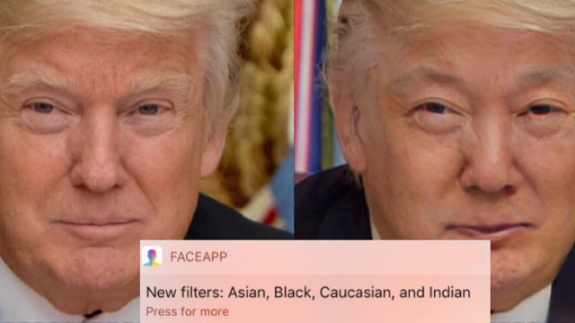 Faceapp Brought Out Asian Black And Indian Filters And The