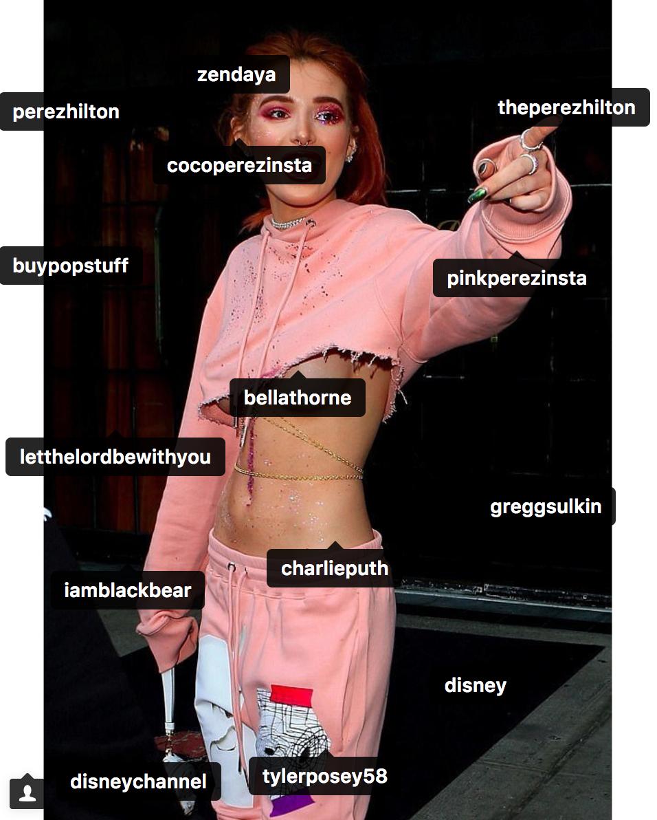 Bella Thorne Bodyshaming Instagram Tags