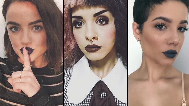 13 Times Celebrities Wore Black Lipstick And Channelled Their Inner Goth Popbuzz