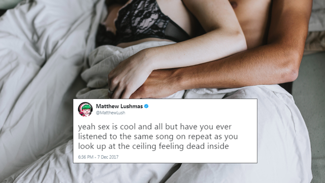 The "Yeah Sex Is Cool But..." 