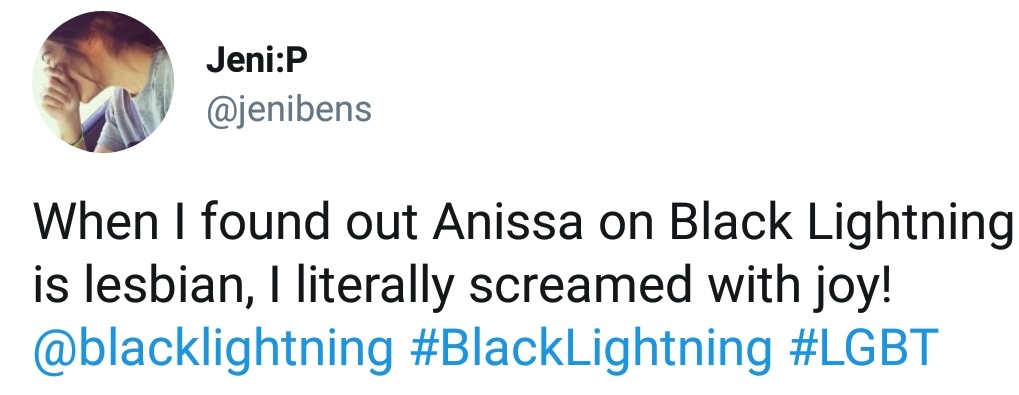 Black lightning tweets