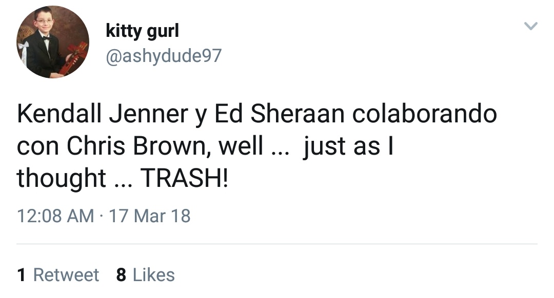 Kendall Jenner Ed Sheeran tweets