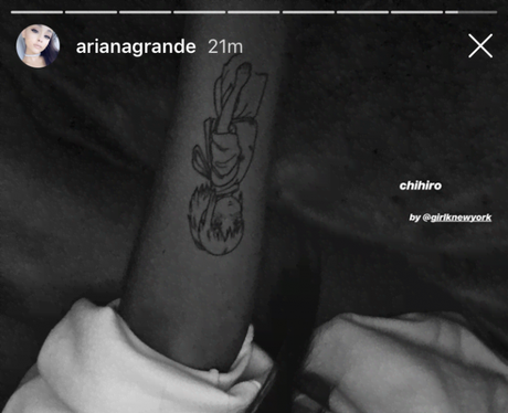 Ariana Grande Chiriro tattoo