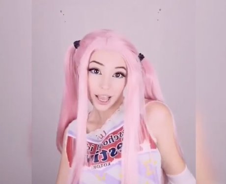 Belle delphine pink hair nude