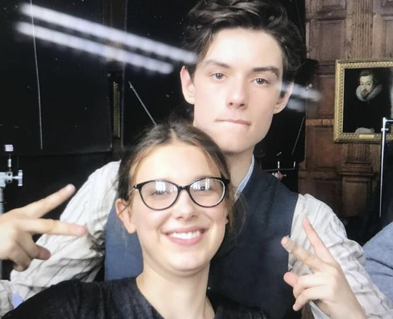 Millie Bobby Brown and Louis Partridge