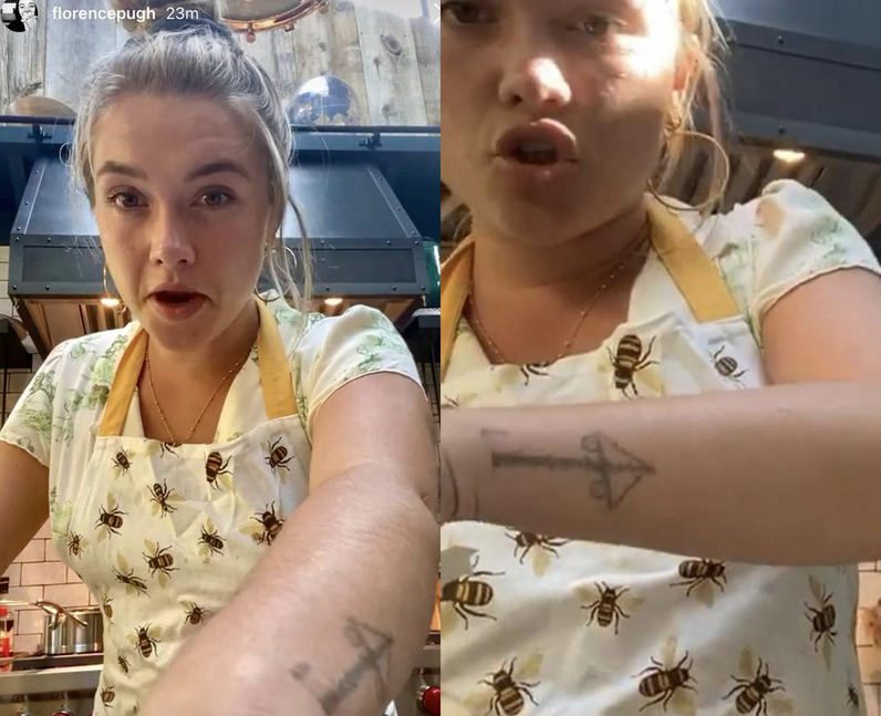Florence Pugh has a Midsommar tattoo