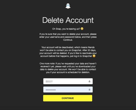 How to delete or deactivate your Snapchat account.