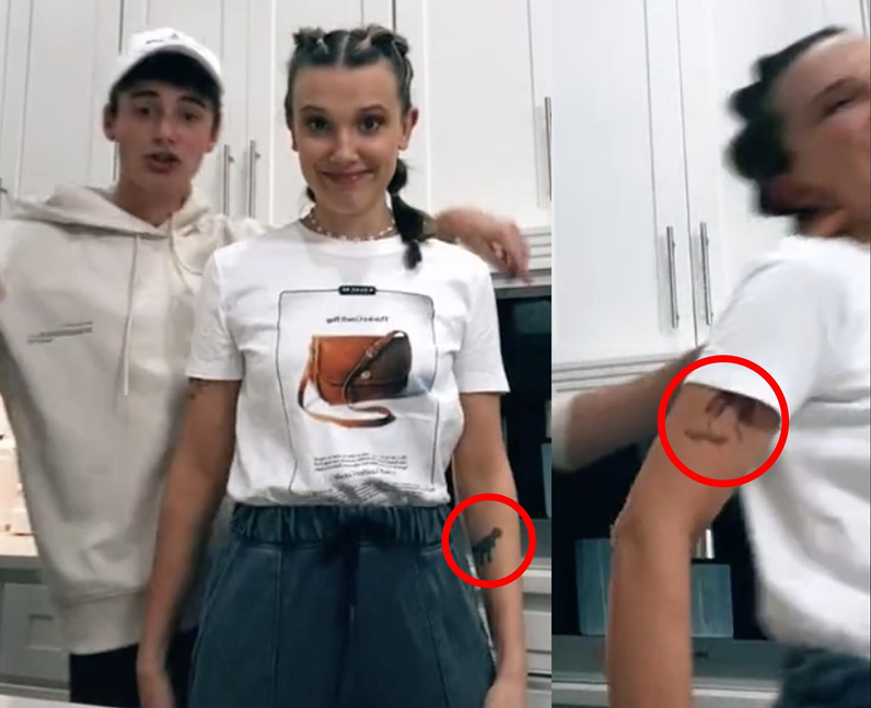 Does Millie Bobby Brown have tattoos?