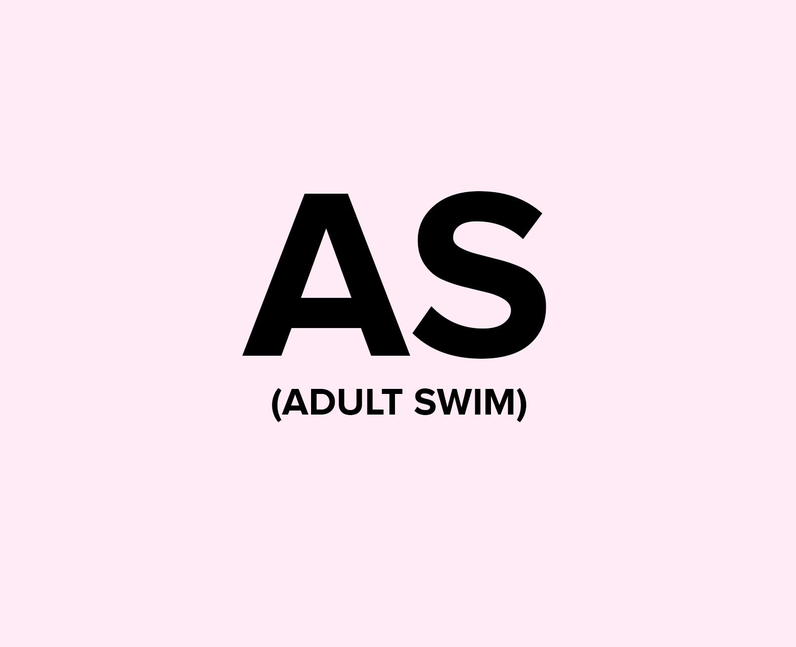 What does AS/Adult Swim mean on TikTok? 