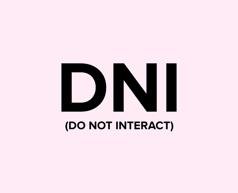 What does DNI mean <a href=