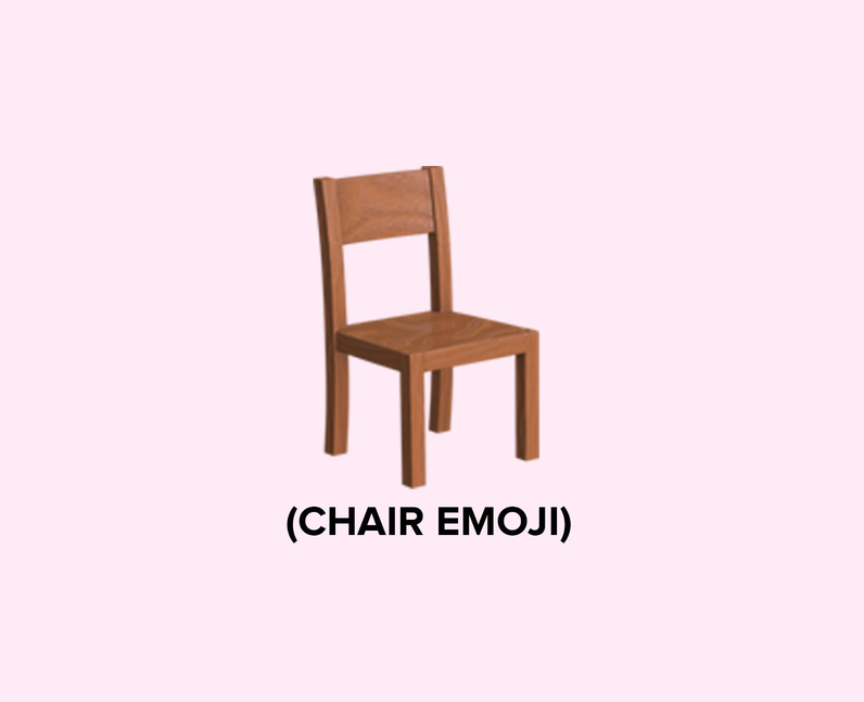 What does the chair emoji mean on TikTok?